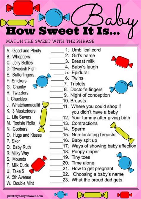 best baby shower game